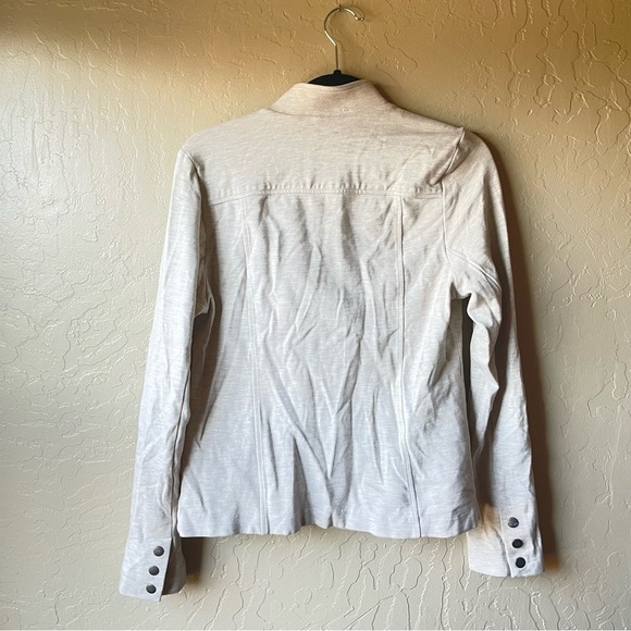 Cabi Charlie Jacket Style #3028 Oatmeal Moto - Picture 4 of 10